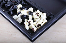 Load image into Gallery viewer, DEAL ITEM: Magnetic Folding Travel Chess & Checker Set - Small (JUST THE BOARD)