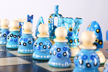 Load image into Gallery viewer, Sydney Gruber Painted 17" Large Kings Chess Set #2