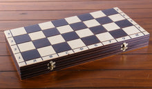 Load image into Gallery viewer, Sydney Gruber Painted 20" Large King's Inlaid Chess Set #1