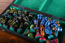 Load image into Gallery viewer, Sydney Gruber Painted 20" Large King's Inlaid Chess Set #1
