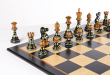 Load image into Gallery viewer, Sydney Gruber Painted Club Chess Set Combo #4 in Bronze vs Black