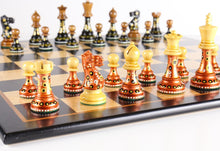 Load image into Gallery viewer, Sydney Gruber Painted Club Chess Set Combo #4 in Bronze vs Black