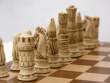 Load image into Gallery viewer, Victorian Chess Pieces by Berkeley - Cardinal Red