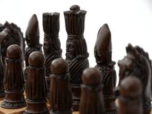 Load image into Gallery viewer, Victorian Chess Pieces by Berkeley - Russet Brown