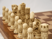 Load image into Gallery viewer, Victorian Chess Pieces by Berkeley - Russet Brown