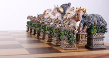 Load image into Gallery viewer, Wild Animals of America Chess Set with Storage Board