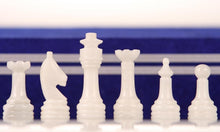 Load image into Gallery viewer, 12" Black and White Marble Chess Set
