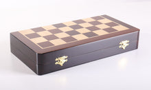 Load image into Gallery viewer, 12" Magnetic Folding Chess Set in Rosewood Boxwood
