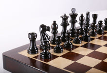 Load image into Gallery viewer, 12" Magnetic Folding Chess Set in Rosewood Boxwood
