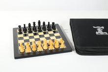Load image into Gallery viewer, 12" Magnetic Travel Chess Set in Black and Boxwood
