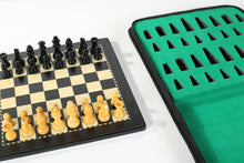 Load image into Gallery viewer, 12" Magnetic Travel Chess Set in Black and Boxwood
