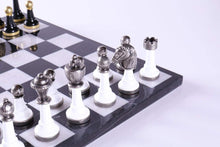 Load image into Gallery viewer, 13" Onyx Chess Set with Florentine Pieces
