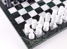 Load image into Gallery viewer, 14" Black and White Marble Chess Set
