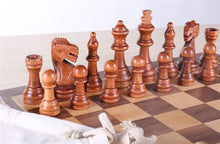 Load image into Gallery viewer, 15" Walnut Staunton Wood Chess Set
