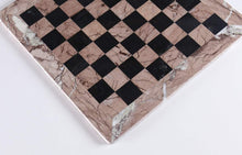 Load image into Gallery viewer, 16" Marble Chess Board in Marina &amp; Black
