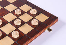 Load image into Gallery viewer, 16"  Wooden Checkers Set (64 squares)
