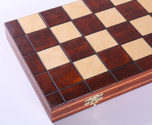 Load image into Gallery viewer, 16"  Wooden Checkers Set (64 squares)
