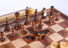 Load image into Gallery viewer, 19" Camphor Chess Set with Storage
