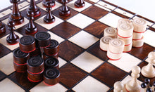 Load image into Gallery viewer, 2 in 1 Chess &amp; Checkers Game Set
