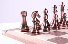 Load image into Gallery viewer, 21.5" Walnut and Metallic Style Set with Storage
