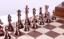 Load image into Gallery viewer, 21.5" Walnut and Metallic Style Set with Storage
