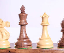 Load image into Gallery viewer, 3 3/4" Sheesham Deluxe Staunton Chess Men
