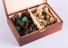 Load image into Gallery viewer, 3 3/4" Standard Staunton Chess Pieces #6 in Dark Wood Box
