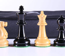 Load image into Gallery viewer, 3 5/8" Ultimate Style Wooden Chess Pieces - Ebonized
