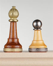 Load image into Gallery viewer, 3" Florentine Metal &amp; Wood Chessmen
