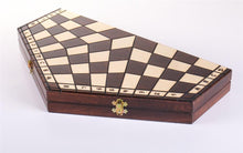 Load image into Gallery viewer, 3 Player Large Wood Chess Set
