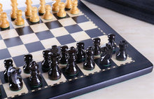 Load image into Gallery viewer, 8" Magnetic Travel Chess Set in Black and Boxwood
