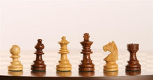 Load image into Gallery viewer, 9" Magnetic Round Wood Chess Game
