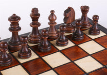 Load image into Gallery viewer, 9" Mini Magnetic Wooden Travel Chess Game
