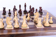 Load image into Gallery viewer, Alban Design Chess Set on Live Edge Chess Board

