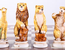 Load image into Gallery viewer, Animal Kingdom Chess Pieces from Italy
