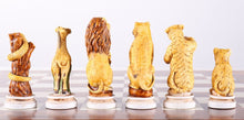 Load image into Gallery viewer, Animal Kingdom Chess Pieces from Italy
