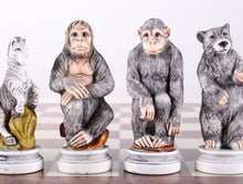 Load image into Gallery viewer, Animal Kingdom Chess Pieces from Italy
