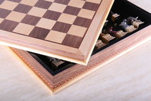 Load image into Gallery viewer, Animals of the Savanna Chess Set with Storage Board
