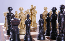 Load image into Gallery viewer, Battle of Trafalgar Pieces on Palisander and Maple Board
