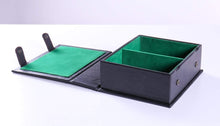 Load image into Gallery viewer, Black Leatherette Book Style Chess Box
