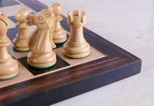 Load image into Gallery viewer, Black Stained Chess Set - 15"
