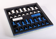 Load image into Gallery viewer, Blue &amp; White Alabaster Inlaid Chest
