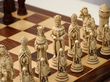 Load image into Gallery viewer, Camelot Chess Pieces by Berkeley - Cardinal Red
