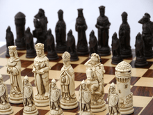 Load image into Gallery viewer, Camelot Chess Pieces by Berkeley - Russet Brown

