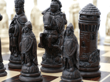 Load image into Gallery viewer, Camelot Chess Pieces by Berkeley - Russet Brown
