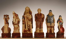 Load image into Gallery viewer, Celtic Vs. Vikings Chess Pieces - SAC Hand Decorated
