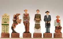 Load image into Gallery viewer, Cowboys and Indians II Chess Pieces
