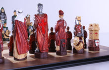 Load image into Gallery viewer, Crusades Chess Set with Maple and Walnut Board
