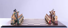 Load image into Gallery viewer, Crusades Chess Set with Maple and Walnut Board
