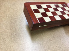 Load image into Gallery viewer, DEAL ITEM: 10" Magnetic Folding Chess Set in Blood Rosewood &amp; White Maple
